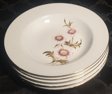 Kahla Porzellan GDR DDR Blumen Goldrand 1x Suppenteller AUSWAHL bis 3