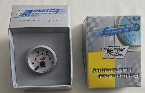 Mattig voltmeter 52mm 16v - voltmeter,