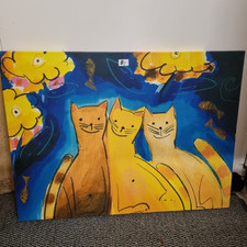 Katzenbild Katzen Leinwand Bild