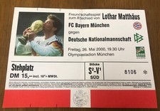 fußball eintrittskarte Lothar