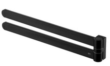 Handtuchhalter Schwarz Drehbar Doppelt