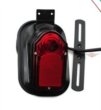 Harley Chopper Motorrad Tombstone Rücklicht mit Tüv Schwarz