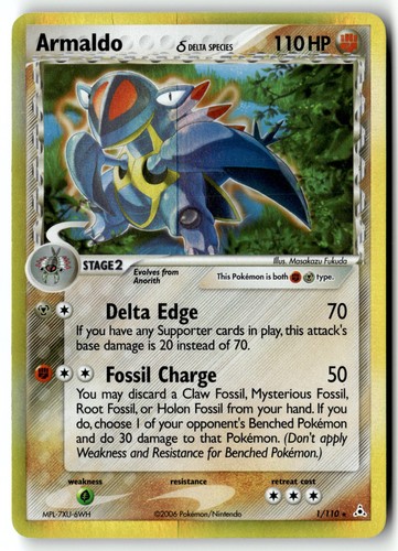 Pokemon karte armaldo delta - pokemon,