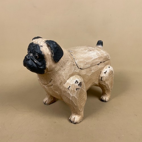 Mops holzkiste handbemalt - mops,
