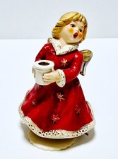 Goebel Porzellan Engel Spieluhr/Kerzenhalter - "Stille Nacht"