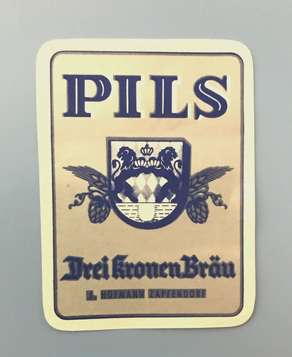 Altes bieretikett drei - altes, ,