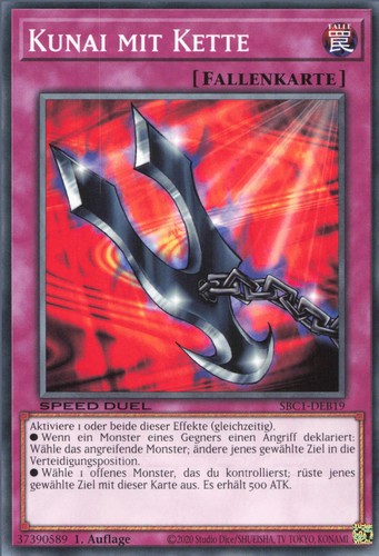 Yugioh kunai mit kette - kunai,