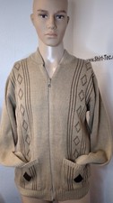 Herren Strickjacke Gr.48 Braun