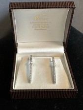 Damen Ohrringe 585 Weissgold 14Kt Ohrhänger Ohrstecker Echt Goldschmuck wie Neu 