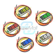 0.28" DC LED Voltmeter Digital Display Voltage VOLT METER 12V 24V Multicolor