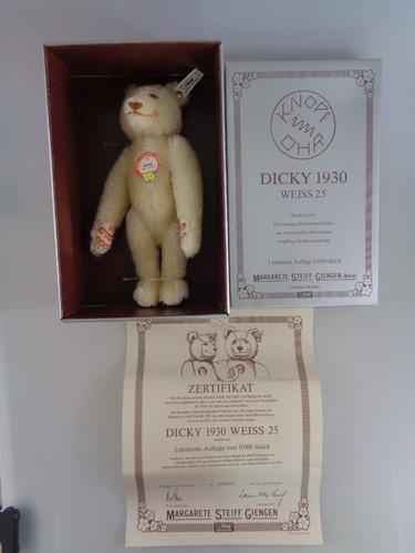 Steiff teddybär dicky - teddybär,