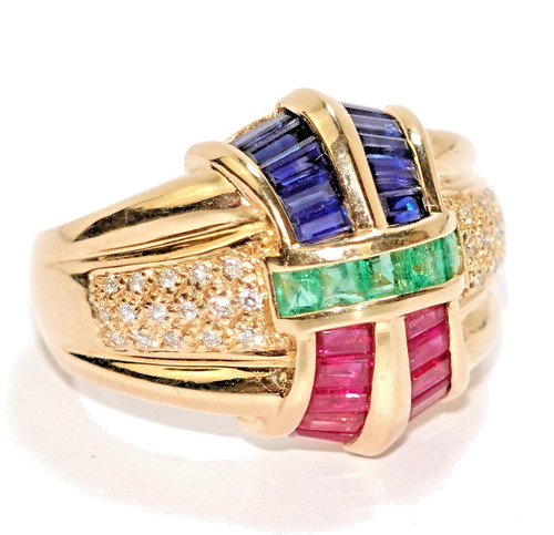 Ring gold saphir - gold,