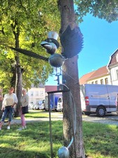 Gartenstecker Wippe Rabe mit