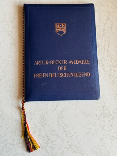 Ddr urkunde leutnant fdj - urkunde,