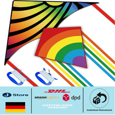 Farbenfroher Delta-Drache | Leicht & Farbenreich | Einfach zu Fliegen
