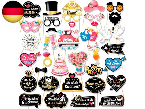 Dpkow 36pcs deutsch hochzeit - 36pcs,