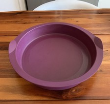 Tupperware Silikon Backform Rund Springform Kuchenboden,Rot, Ø31cm.x6cm.Hx0,5T