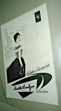 Alte Reklame Werbung Meentzen Kosmetik Dresden um 1955