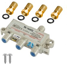 3 fach Splitter Kabel TV SAT