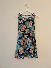 PINK Victoria's Secret Kleid tropisch Größe S/36 schwarz Palmen Hawaii