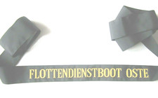 Bundeswehr, Marine Mützenband, Flottendienstboot OSTE schwarz/gold, 1 Stück neu