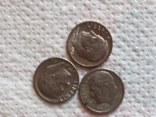 USA   1 Deim ( 10 Cent )  1967 , 1976 . 1988 D   Kupfer-Nickel
