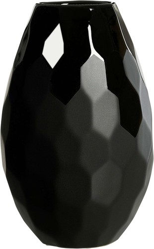 Vase onyx steingut - onyx, schwarz