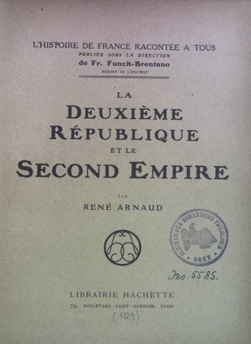 Deuxième république le - la,