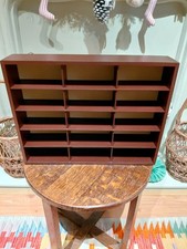 Vintage Hanging Display Case Cabinet 15Compartments 41cm Long 22cm Tall 7.5 Deep