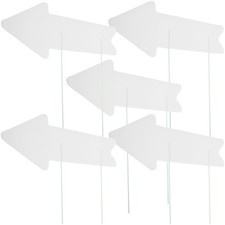  5pcs leere Schilder mit Einsätzen Blankhof Garten Schilder DIY Yard Schilder