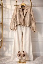 Damenjacke Fransen kurz Boho