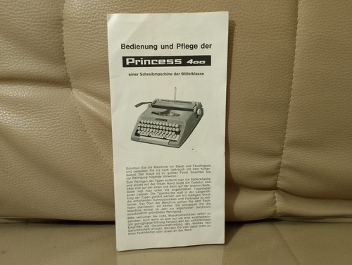 Princess 400 schreibmaschine - princess,
