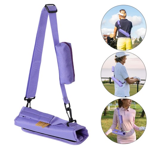 Purple mini golf bag - purple, portable