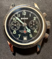 Poljot Buran Herren Chronograph Handaufzug ca. 1994, sehr guter Zustand
