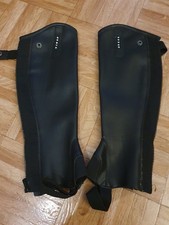 schwarze Chaps mit Glitzersteine und Reißverschluss, 1xgetragen, Größe Small