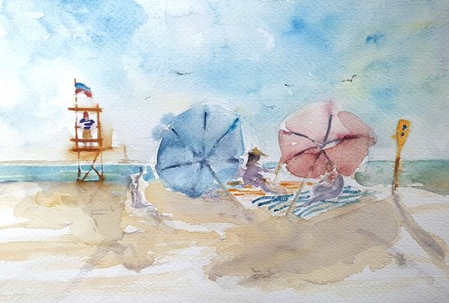 Aquarell bild original - aquarell,