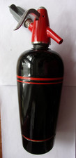 Alter Sodasyphon Syphon Sodasiphon - Schwarz-Rot  50er Jahre Top Zustand