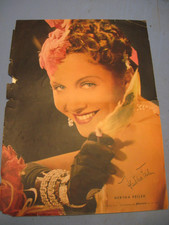 Hertha Feiler 1930.Jahre Autogramm,Signatur gedruckt.Großes Starbild