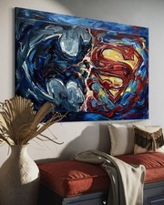 Batman Leinwand Bild Superman