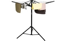 Berger Wäschespinne & Sat-Stativ inkl. Packsack schwarz Campingzubehör.. B-Ware