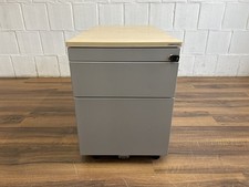 Mauser Rollcontainer Hängeregister Ahorn grau 80cm abschließbar