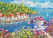 Italy Lake Landscape Coast