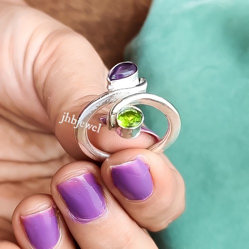 Amethyst peridot schliff - peridot,