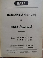 Betriebsanleitung Hatz Diesel