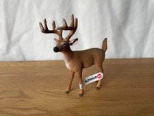 Schleich 14709 - Weißwedelhirsch - Waldtiere - Reh/Wolf/Fuchs - Neu mit Fähnchen