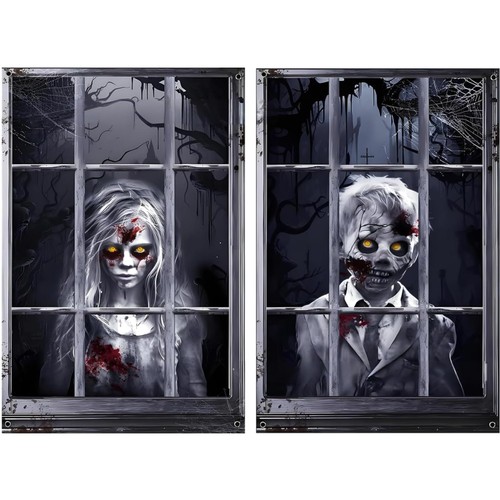 Halloween fensterdeko 80x120cm - halloween,
