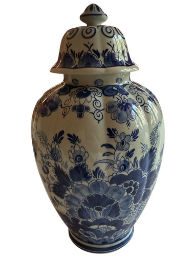 Raam delft deckelvase - raam,