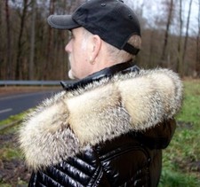 Griesfuchs Pelz Kapuze Kragen Fuchs Fellkragen Echt Fell Jacke Pelzkragen Parka