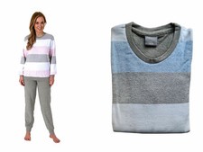 Damen frottee pyjama - frottee,