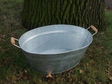 Große Zinkwanne, Pflanztopf